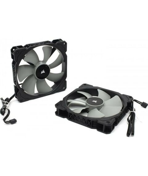 Вентиляторы и охлаждение: Вентилятор для корпуса Corsair ML140 PRO Twin Pack 4пин, 140x140x25мм,  16-37дБ, 400-2000 об/мин [CO-9050044-WW] фотографии