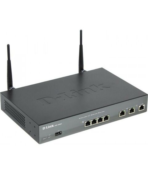 Беспроводные сети: Роутер WiFi D-link DSR-500AC Gigabit Wireless AC VPN Router 4UTP 1000Mbps,802.11a/g/n/ac,  2WAN, USB2.0, 867Mbps,2x2dBi фотографии