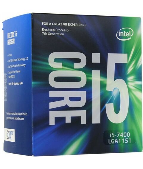 Процессоры: Процессор Intel Core i5-7400  BOX 3 GHz/4core/SVGA HD Graphics 630/1+6Mb/65W/8 GT/s LGA1151 фотографии