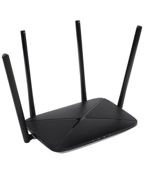 Беспроводные сети: Роутер WiFi Mercusys AC12G Wireless Router, 4UTP 1000Mbps, 1WAN, 802.11a/b/g/n/ac, 867Mbps фотографии