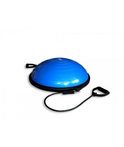 Фитнес оборудование: Полусфера гимнастическая надувная Original FitTools FT-BSU-R2 с эспандерами и насосом фотографии