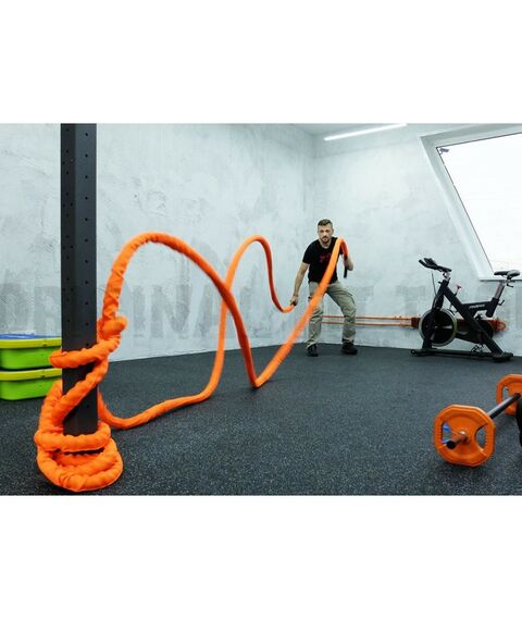 Фитнес оборудование: Канат для функционального тренинга Original FitTools FT-BTR-50-9100 50 мм х 9,1 м фотографии