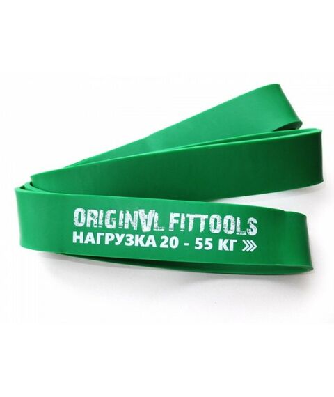 Фитнес оборудование: Эспандер ленточный Original FitTools FT-EX-208-44 длина по окружности 208 см, толщина 4,5 мм, ширина 44 мм, с логотипом фотографии