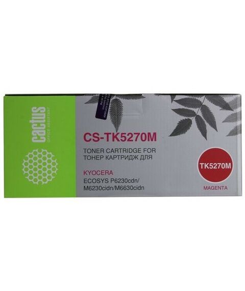 Для Kyocera: Картридж Cactus CS-TK5270M Magenta для Kyocera Ecosys P6230cdn/M6230cidn/M6630cidn фотографии