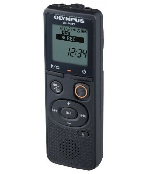 Цифровые диктофоны: Диктофон Olympus VN-540PC каналов записи: 1 (моно), 4 Гб, подключение к компьютеру, динамик, подключение наушников, регулировка чувствительности, размеры 38x108x20 мм, вес 67 г фотографии