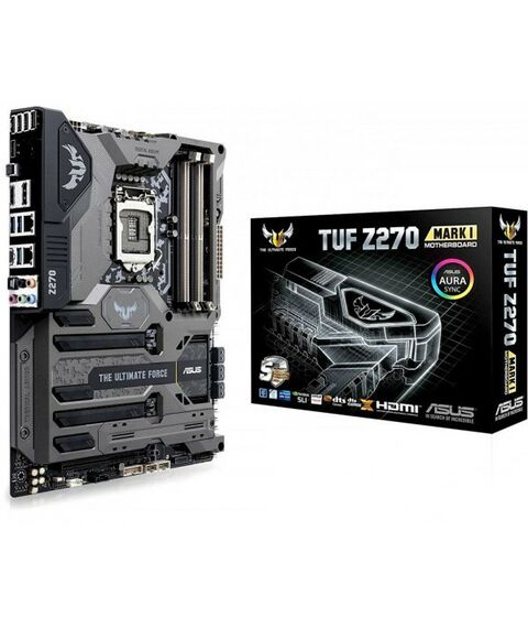 Материнские платы: Материнская плата Asus TUF Z270 MARK 1 LGA1151 <Z270> 3xPCI-E HDMI+DP 2xGbLAN SATA RAID ATX 4DDR4 RTL фотографии