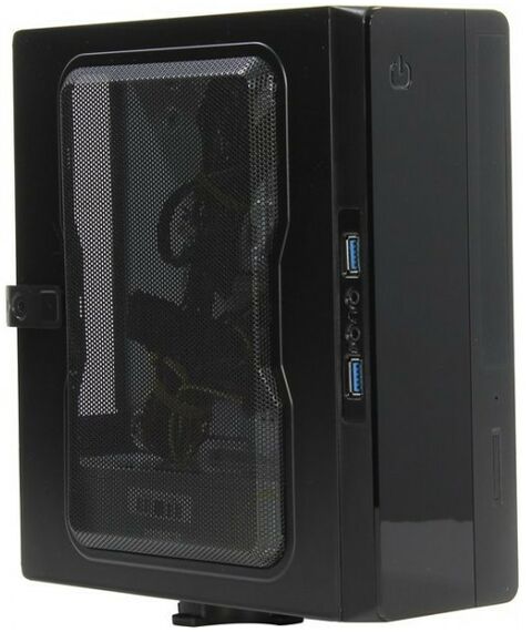 Корпуса компьютерные: Корпус PowerMAN EQ-101-6117414 Desktop Mini-ITX 200W 24+4пин фотографии