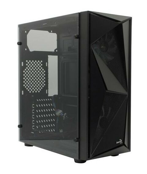 Корпуса компьютерные: Корпус AeroCool Glider Cosmo-G-BK-v1 Miditower ATX Без БП фотографии