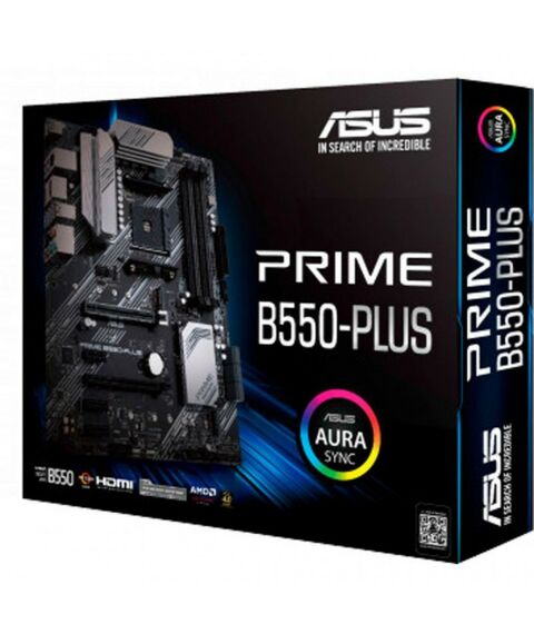 Материнские платы: Материнская плата Asus PRIME B550-PLUS AM4 <B550> 2xPCI-E HDMI+DP GbLAN SATA ATX 4DDR4 RTL фотографии