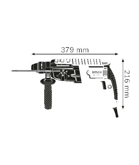 Перфораторы: Перфоратор BOSCH GBH 2-28 880Вт, 3.2Дж, бетон 28мм, 3 режима, 2.9кг, кейс, SDS-plus [0611267500] фотографии