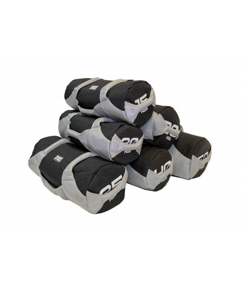Фитнес оборудование: Сэндбэг Original FitTools FT-SNDBG-25-GY нагрузка до 25 кг, черно-серый фотографии