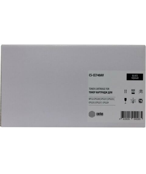 Для HP (совместимые): Картридж Cactus CS-CE740AV Black для HP LJ CP5220/CP5221/CP5223/CP5225 фотографии