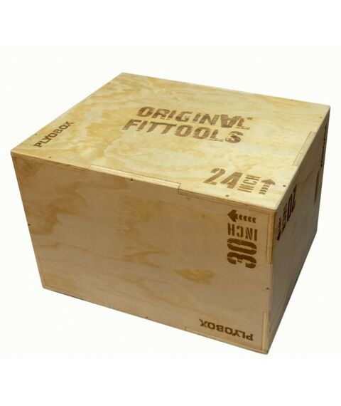 Фитнес оборудование: Платформа для запрыгивания Original FitTools FT-PLYO1 Высота изделия 500 - 600 - 700 мм, плиометрическая фотографии