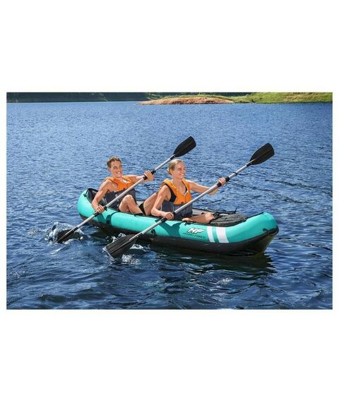 Байдарки: Байдарка BestWay 65052 330 х 86 см, 2 весла, ручной насос, 2 съёмных ребра, 2 сиденья, 1 сумка, ремкомплект фотографии