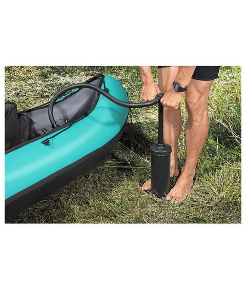 Байдарки: Байдарка BestWay 65052 330 х 86 см, 2 весла, ручной насос, 2 съёмных ребра, 2 сиденья, 1 сумка, ремкомплект фотографии