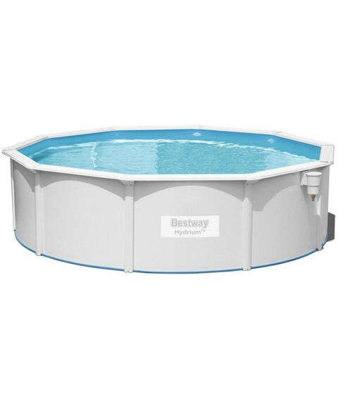 Бассейны: Бассейн стальной BestWay Hydrium 460 х 120 см песчаный фильтр-насос, лестница, подстилка, тент [56384] фотографии