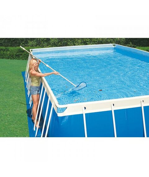 Бассейны: Набор для чистки бассейна Intex 279 см 3 предмета: сачок, фильтрующий мешок и насадка на водяной насос [28003] фотографии