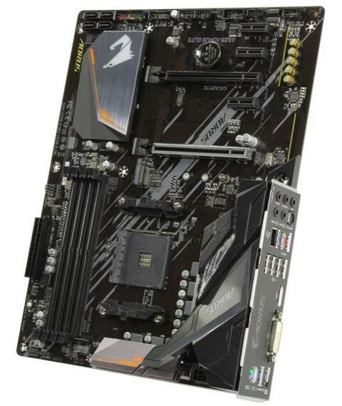 Материнские платы: Материнская плата GigaByte A520 AORUS ELITE AM4 <AMD A520> 2xPCI-E DVI+HDMI GbLAN SATA RAID ATX 4DDR4 RTL фотографии