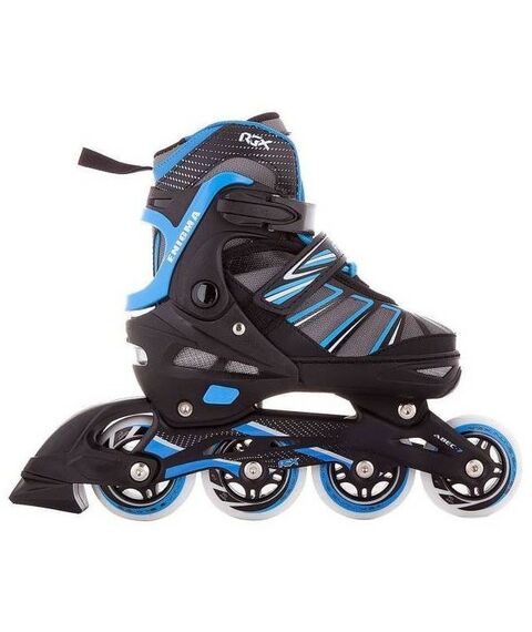 Роликовые коньки: Коньки роликовые Альфа Каприз Enigma blue S р.31-34 раздвижные, полумягкие фотографии