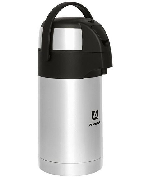 Термосы, контейнеры, бидоны, канистры: Термос Арктика 501-2500 вакуумный, с пневмонасосом, 2500 мл, стальной фотографии