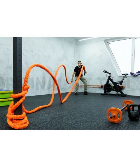 Фитнес оборудование: Канат для функционального тренинга Original FitTools FT-BTR-50-12000 50 мм х 12 м фотографии