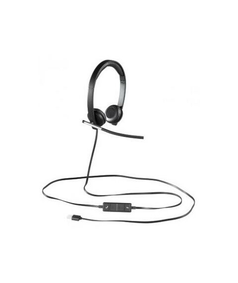 Наушники и гарнитуры: Гарнитура Logitech H650e Stereo с рег. громкости, USB [981-000519] фотографии