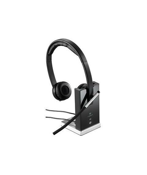 Наушники и гарнитуры: Беспроводная гарнитура Logitech Wireless Headset Dual H820e с рег. громкости, USB / радио [981-000517] фотографии