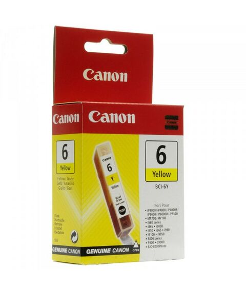 Для Canon (оригинал): Чернильница Canon BCI-6Y Yellow для PIXMA MP750/760/780/ iP4000/5000/6000D/8500 фотографии
