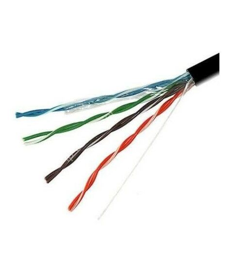 Кабель и разъемы: Кабель UTP уличный  Caplex IZ-C4U5-0203-B305 Cat5e 4 пары UTP PE (внешний, -60°C/+60°С), чёрный, коробка 305 м фотографии