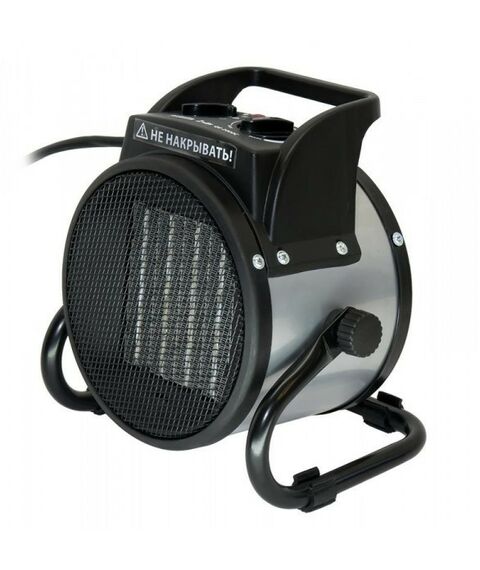 Тепловые пушки: Нагреватель воздуха электрический Quattro Elementi QE-2000C 2кВт, 130 м.куб/ч, 220 В, режим вентилятора, керамический, 2кг фотографии