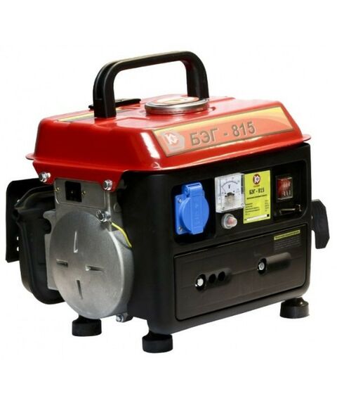 Электростанции: Электростанция бензиновая Калибр БЭГ-815 0.8 кВт, 0.6 л/ч, бак 4 л, 15.8кг [59155] фотографии