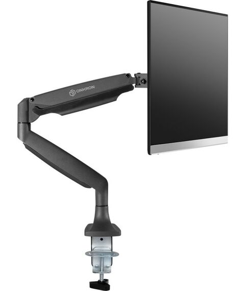 Крепеж для аудио-видео техники: Кронштейн ONKRON G100 диагональ от 13 до 32, нагрузка: до 9 кг, стандарт крепления VESA: 75x75, 100x100 мм, алюминий, холоднокатаная сталь SPCC, цвет черный фотографии