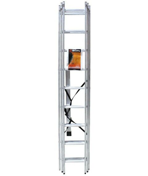 Стремянки и лестницы: Лестница алюминиевая Вихрь ЛА 3х9 фотографии