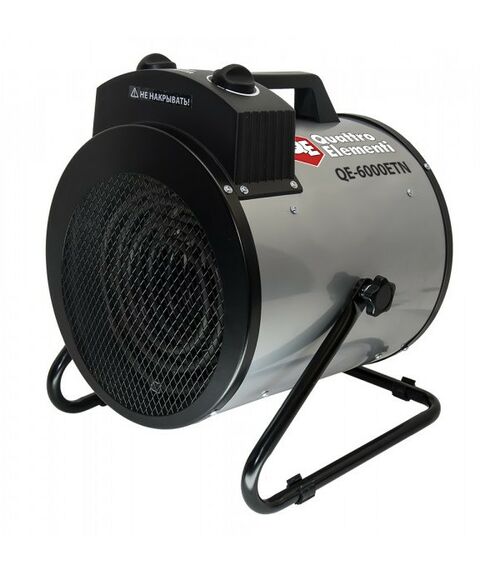 Тепловые пушки: Нагреватель воздуха электрический Quattro Elementi QE-6000 ETN 3 / 6кВт, 380В-3ф, 880 м3/час, цилиндр [649-271] фотографии