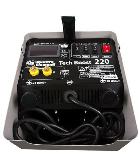 Зарядные и пуско-зарядные устройства: Пуско-зарядное устройство Quattro Elementi Tech Boost 220 12 / 24 Вольт, заряд до 30А, пуск до 200 А, 15 кг фотографии