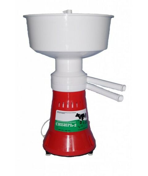 Сепараторы и дистилляторы: Сепаратор молока  Сибирь-2 80 Вт, производительность 60 л/час, 12000 об/мин, емкость приемника молока 5,5 л, кол-во тарелок в барабане 11 шт. фотографии