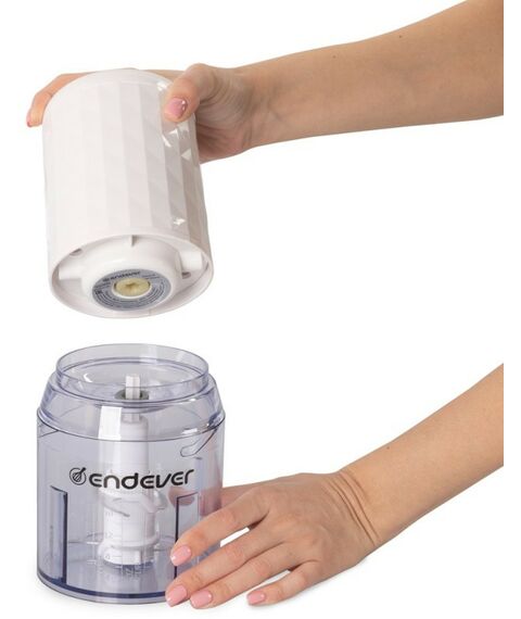 Блендеры: Измельчитель электрический Endever Sigma 60 импульсный режим, 400 Вт, 0.5 л, цвет белый фотографии