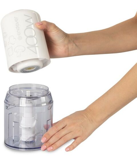 Блендеры: Измельчитель электрический Endever Sigma 63 импульсный режим, 400 Вт, 0.5 л, цвет белый фотографии