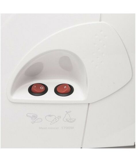 Мясорубки: Мясорубка Аксион М41.02 мощность 1700 Вт, перерабатывает 2.0 кг/мин, корпус из пластика, белый фотографии