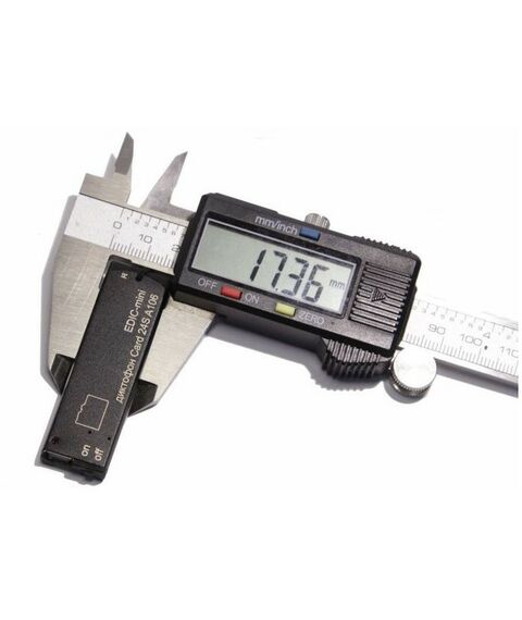 Цифровые диктофоны: Цифровой диктофон Edic-mini Card24S А106 металл, размер 5*17*57мм, вес 8г, автономность до 75ч, аккумулятор фотографии