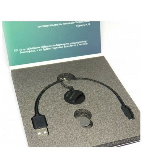 Цифровые диктофоны: Цифровой диктофон Edic-mini Dime A125 металл, размер 7*15*45мм, вес 6г, автономность до 130 часов фотографии