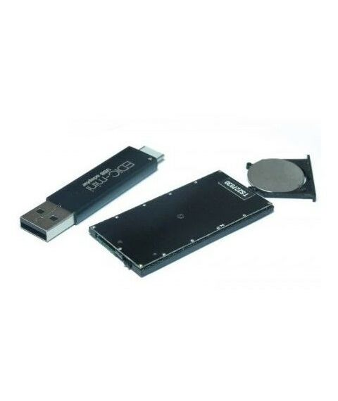 Цифровые диктофоны: Цифровой диктофон Edic-mini Tiny+ B74-150HQ Стеклотекстолит, размер 3*28*57мм, вес 7г, автономность до 30ч, батарейка фотографии