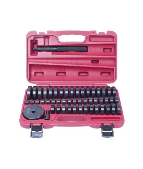 Демонтажный инструмент: Набор оправок для монтажа и демонтажа подшипников МАСТАК 100-20049C 18-74 мм, кейс, 49 предметов фотографии