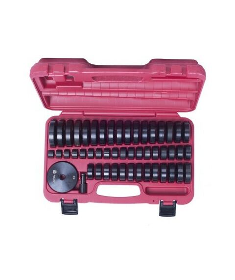 Демонтажный инструмент: Набор оправок для монтажа и демонтажа подшипников МАСТАК 100-20049C 18-74 мм, кейс, 49 предметов фотографии