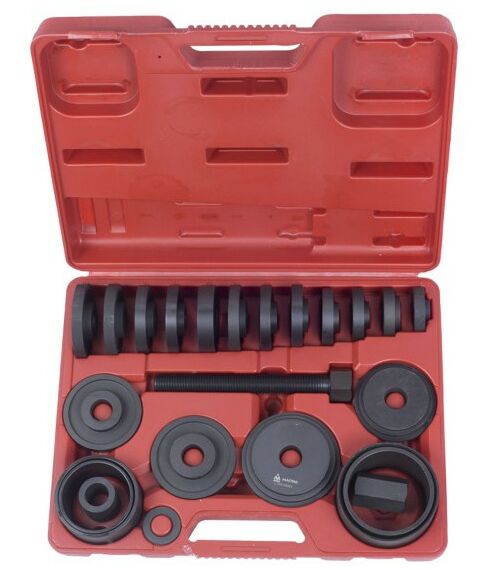 Демонтажный инструмент: Набор оправок для монтажа и демонтажа ступичных подшипников МАСТАК 100-30022C кейс, 22 предмета фотографии