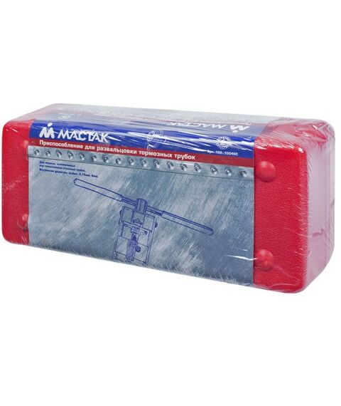 Демонтажный инструмент: Приспособление для развальцовки тормозных трубок МАСТАК 102-10046C 4.75, 6 мм, кейс, 7 предметов фотографии