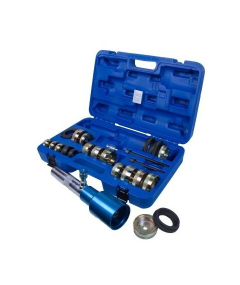 Демонтажный инструмент: Набор оправок для монтажа и демонтажа сайлентблоков MB МАСТАК 110-22024C гидравлический, кейс, 24 предмета фотографии