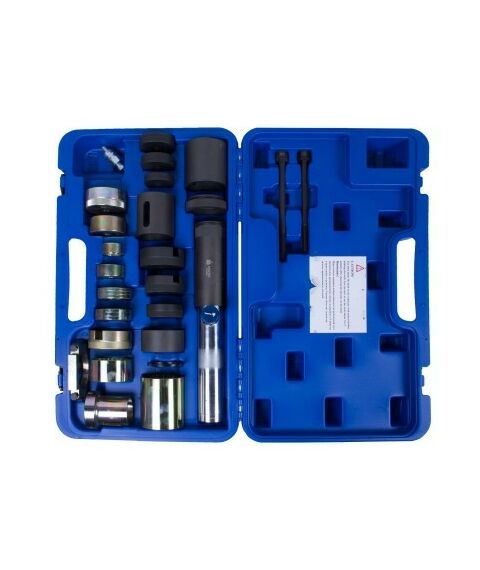 Демонтажный инструмент: Набор оправок для монтажа и демонтажа сайлентблоков BMW МАСТАК 110-23026C гидравлический, кейс, 26 предметов фотографии