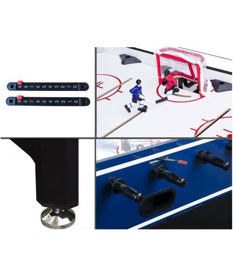 Настольный хоккей: Хоккей Weekend Winter Classic с механическими счетами, 114 x 83.8 x 82.5 см, черно-синий фотографии