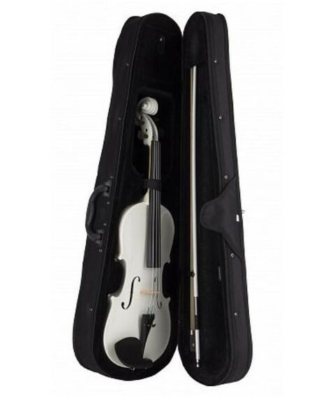 Смычковые инструменты: Скрипка Alina AVW05A размер 3/4, со смычком, в футляре, цвет белый фотографии